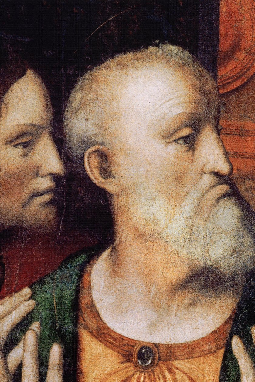 Klosteret (Tongerlo Abbey). Maleri. Den sidste nadver. 1506-1507. Detalje (maleri) af Andrea Solario