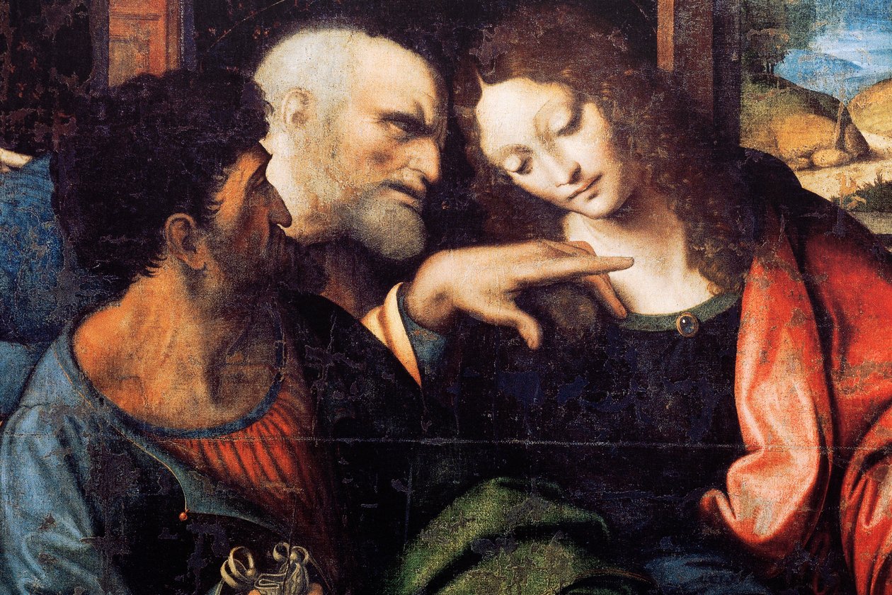 Klosteret (Tongerlo Abbey). Maleri. Den sidste nadver. 1506-1507. Detalje (maleri) af Andrea Solario