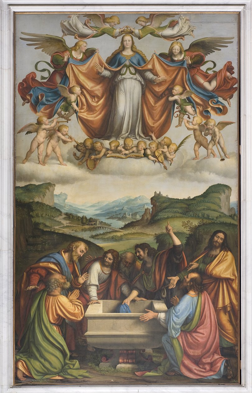 Jomfru Marias himmelfart, ca. 1520 af Andrea Solario