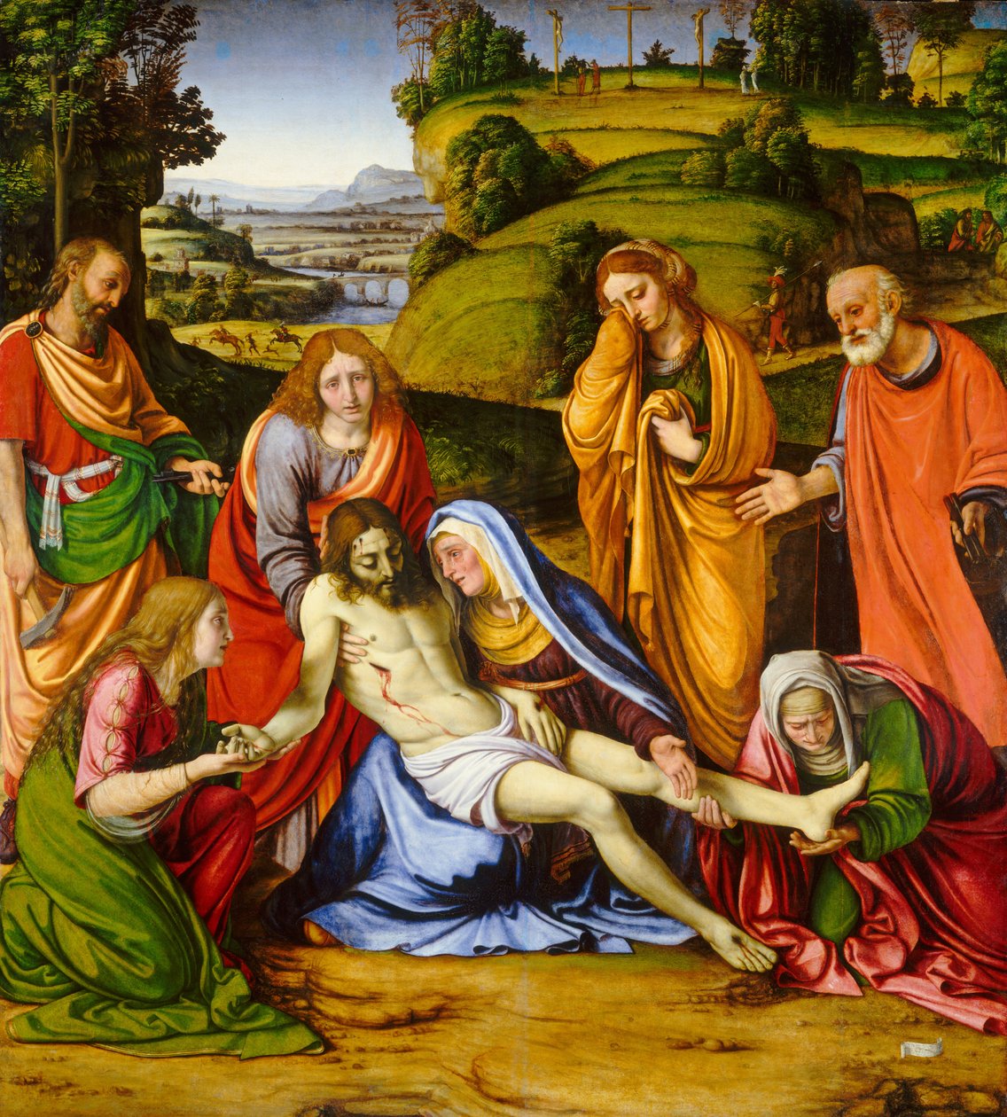 Klagesang, ca. 1505-1507. af Andrea Solario