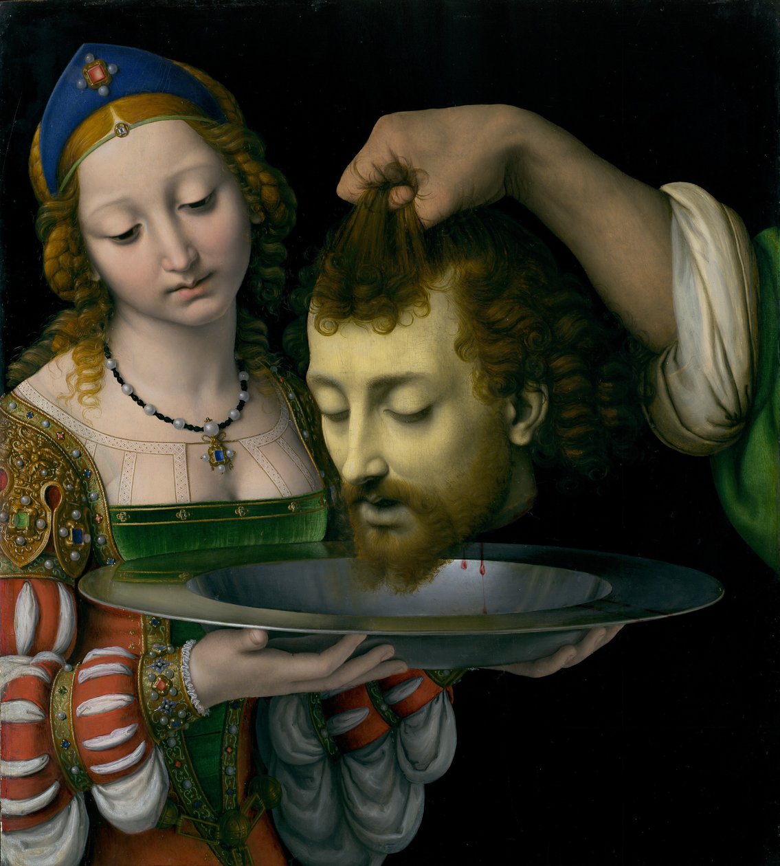 Salome med Johannes Døberens Hoved, ca. 1507-9. af Andrea Solario