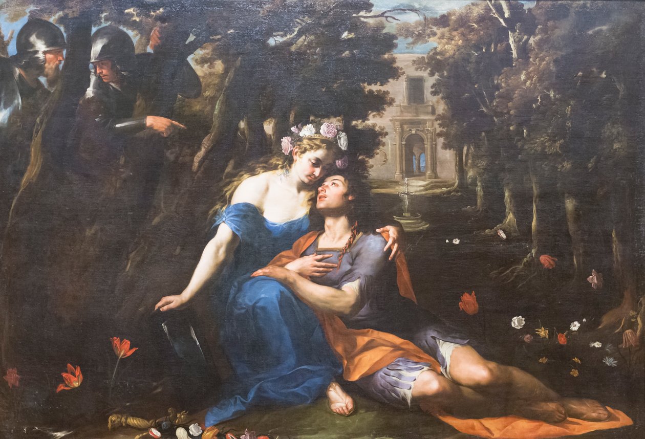 Rinaldo og Armida, Andrea Vaccaro (olie på lærred) af Andrea Vaccaro