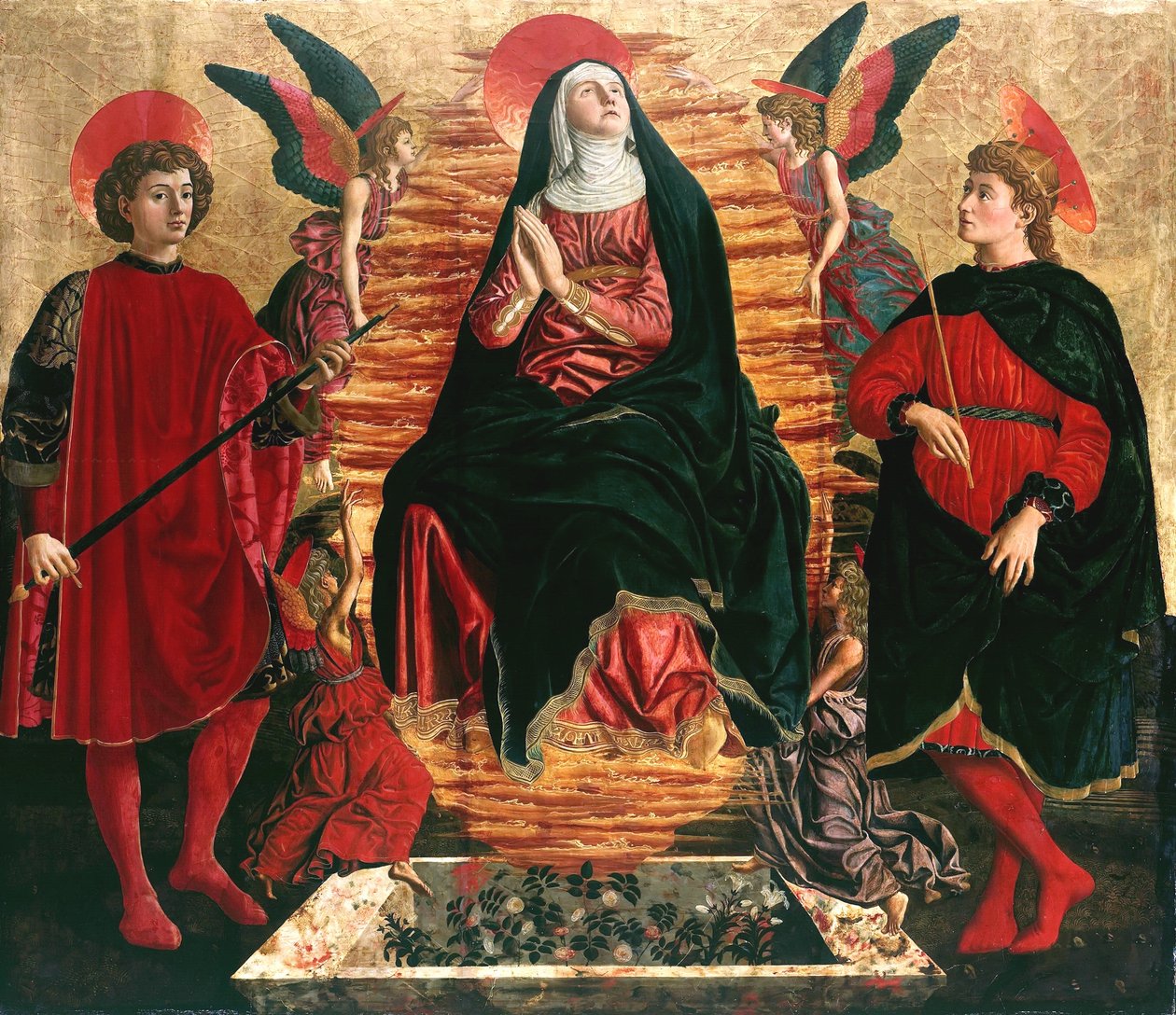 Marias Himmelfart

















































 med de hellige Minias og Julian af Andrea del Castagno