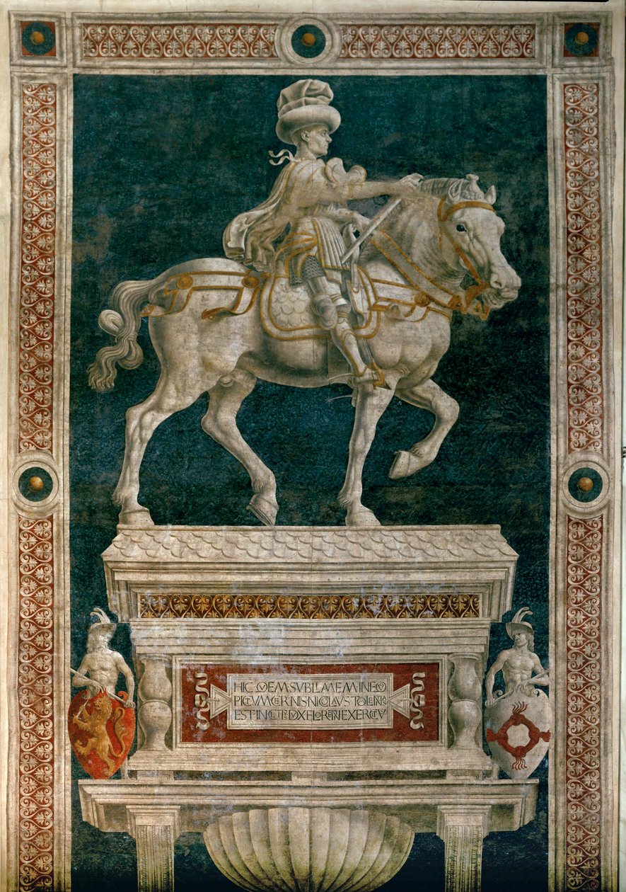 Condottiere Niccolo da Tolentino ... (frisk) af Andrea del Castagno
