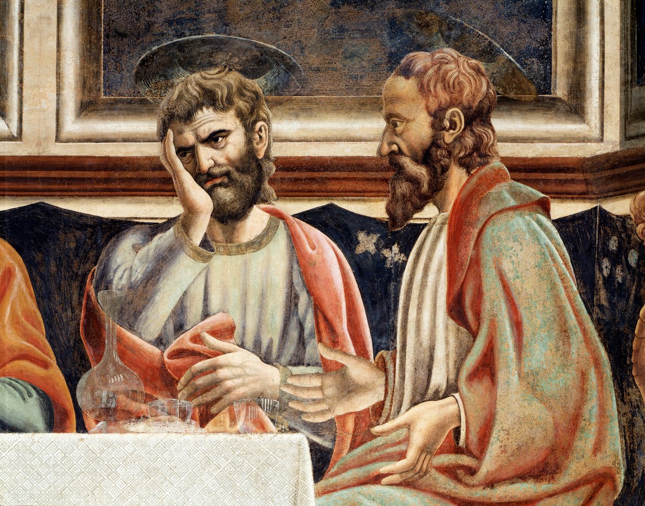 Sidste nadver, detalje af James, søn af Alfeus og Simon (Fresco af Andrea del Castagno