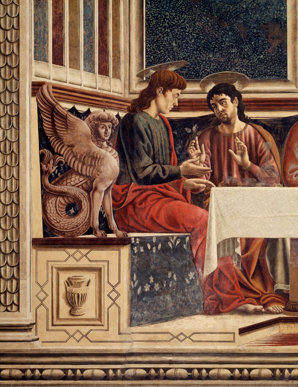 Sidste nadver, detalje af Philip og Matthew (Fresco af Andrea del Castagno
