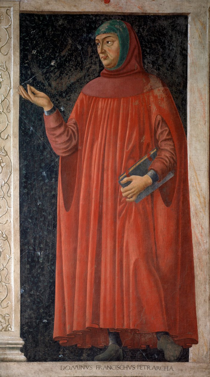 Portræt af Francesco Petrarca (frisk, omkring 1451) af Andrea del Castagno