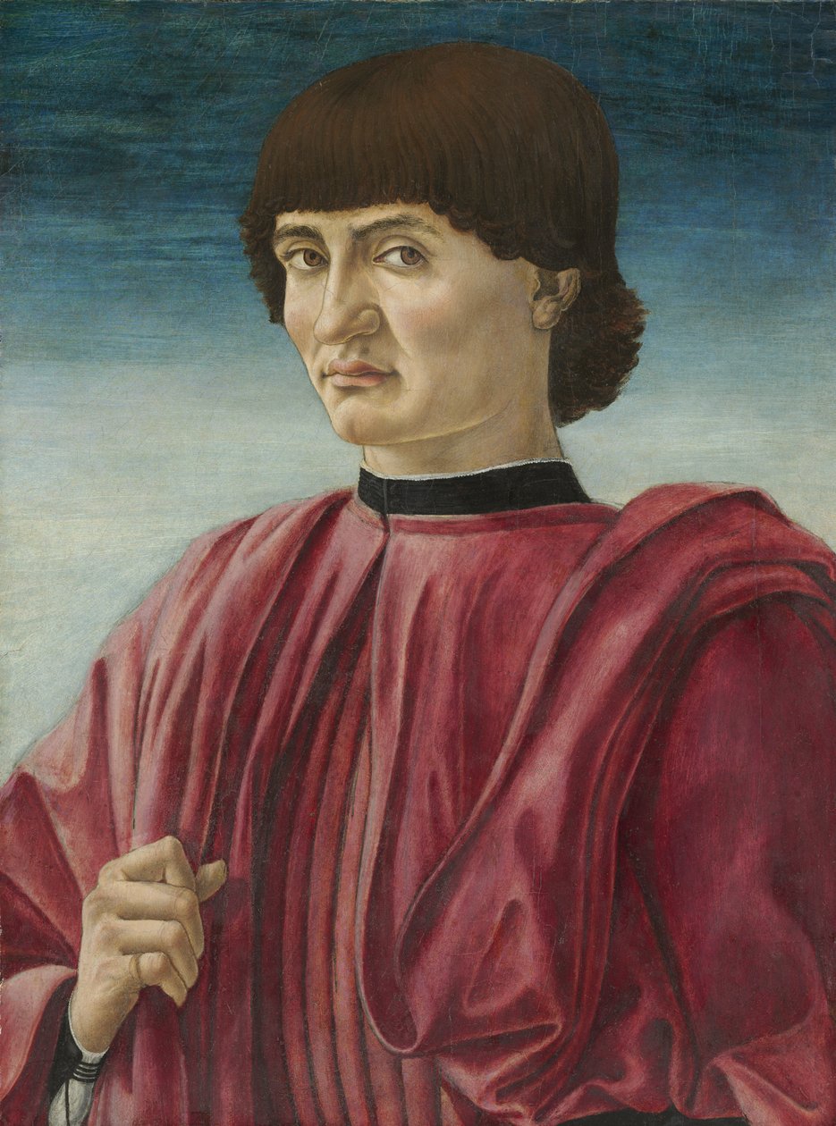 Portræt af en mand, ca. 1450 (tempera på panel) af Andrea del Castagno
