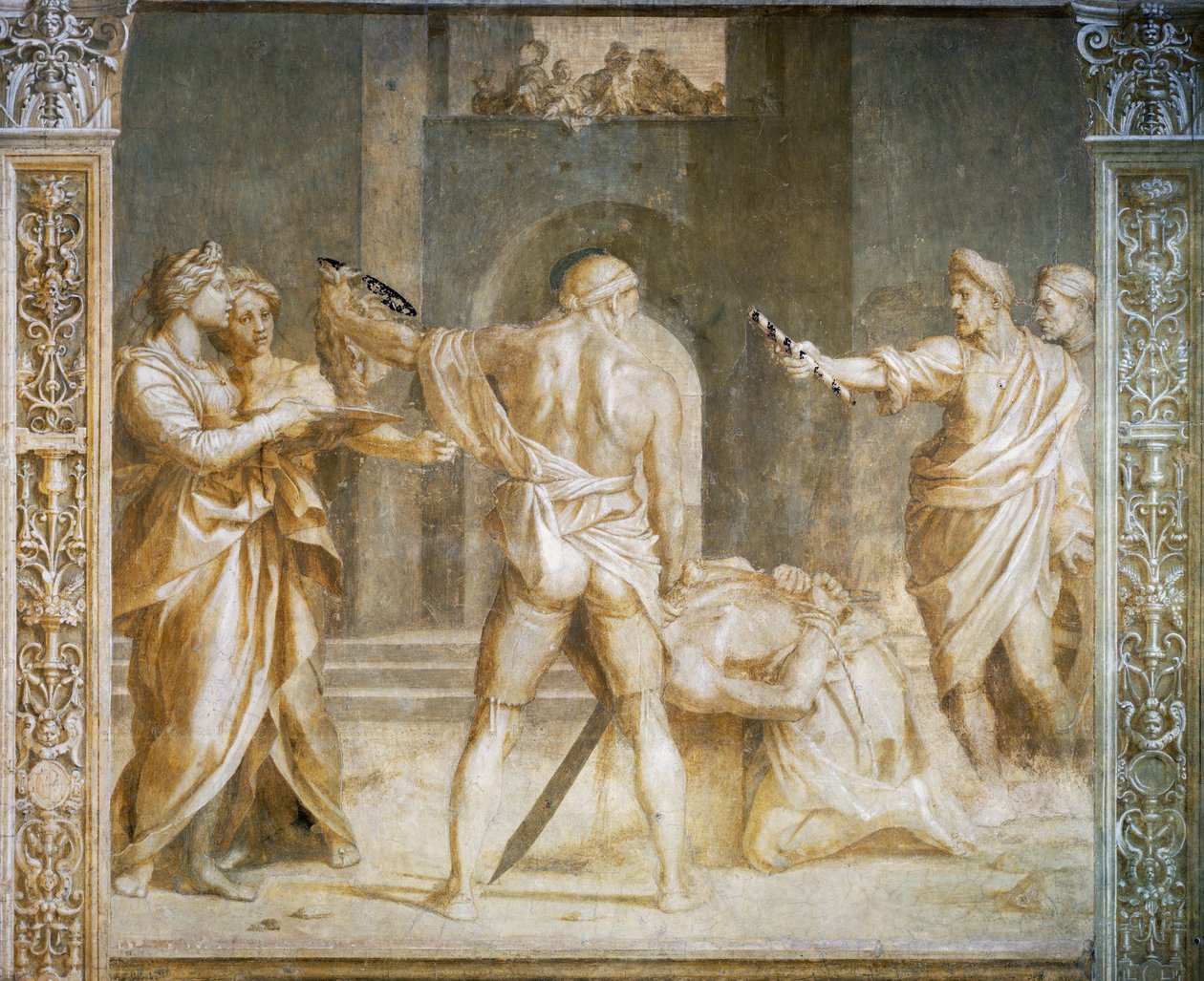 Halshugning af baptisten af Andrea del Sarto