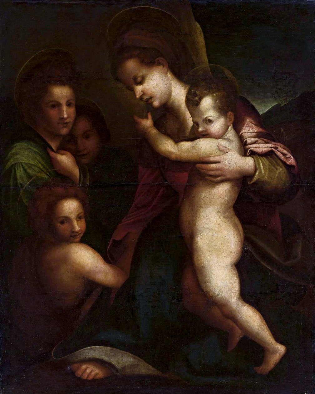 Madonna med Jesusbarnet og Johannes af Andrea del Sarto