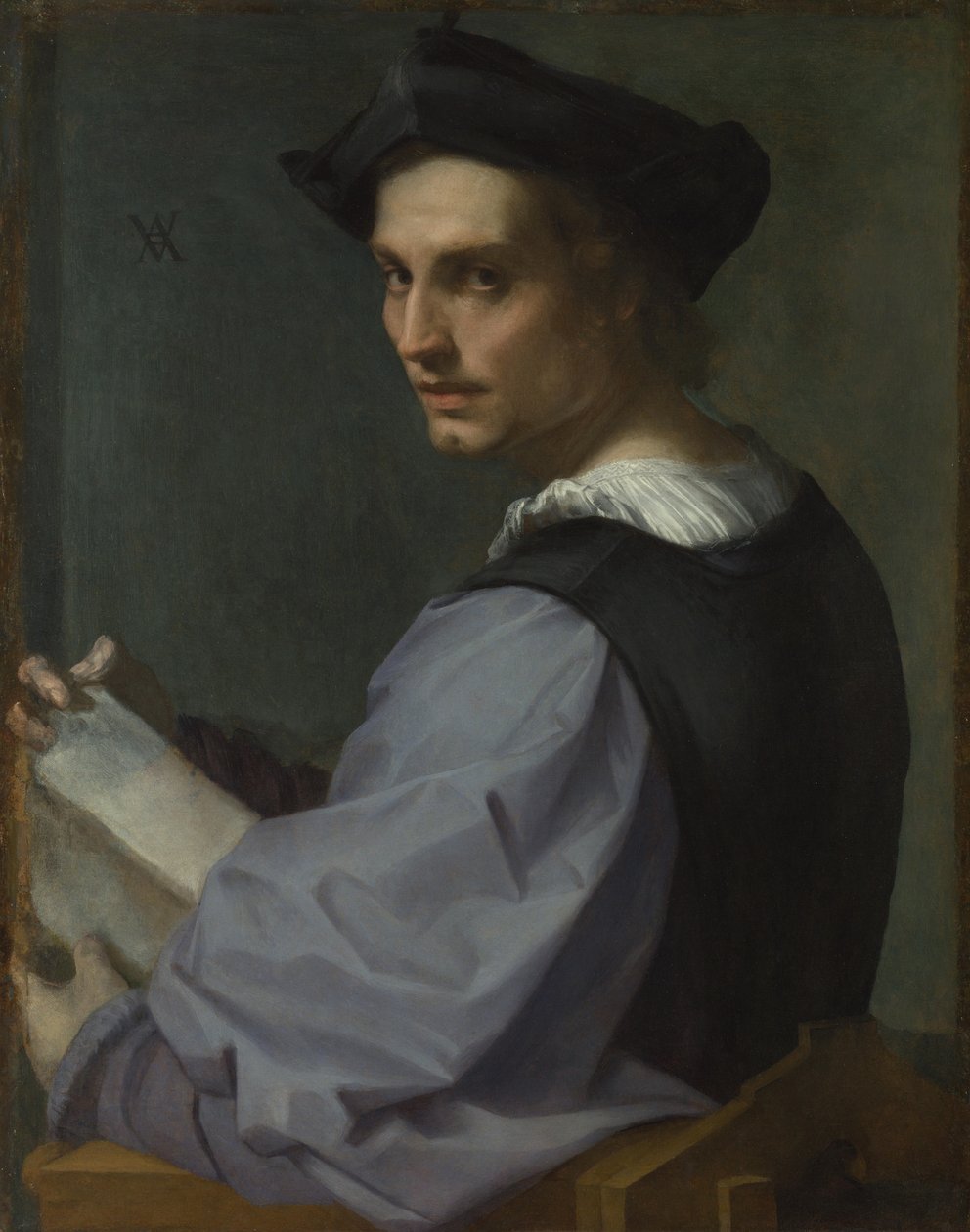 Portræt af en ung mand, ca 1518 af Andrea del Sarto