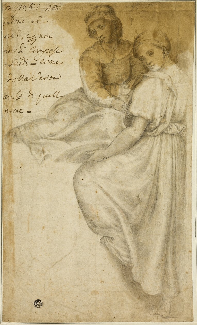 Sankt Anne og stående kvinde med Salver af Andrea del Sarto