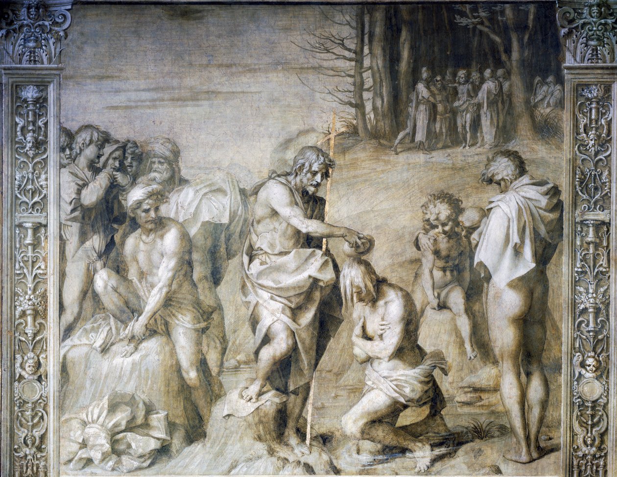 Sankt Johannes døber skarer af Andrea del Sarto