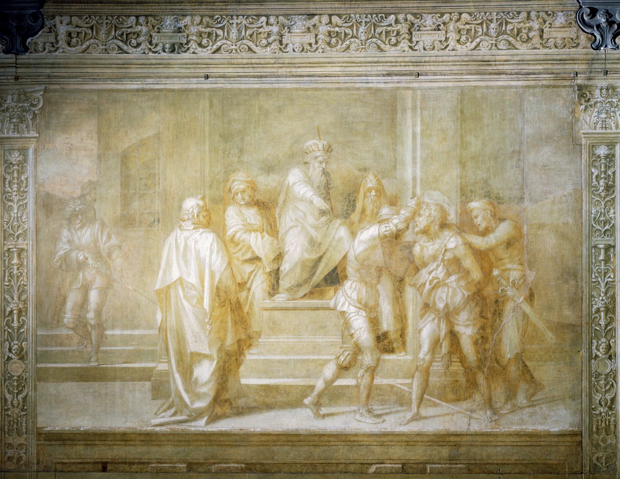 Sankt Johannes fanget efter ordre fra Herodes af Andrea del Sarto