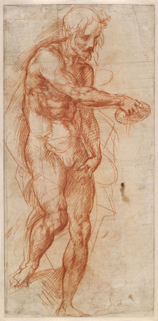 Saint John the Baptist Study, ca 1518 af Andrea del Sarto