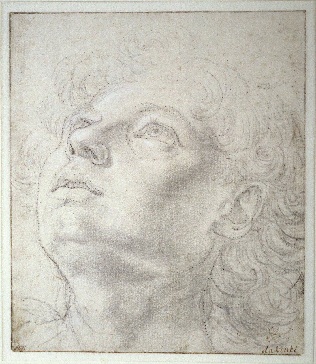 Englehoved af Andrea del Verrocchio