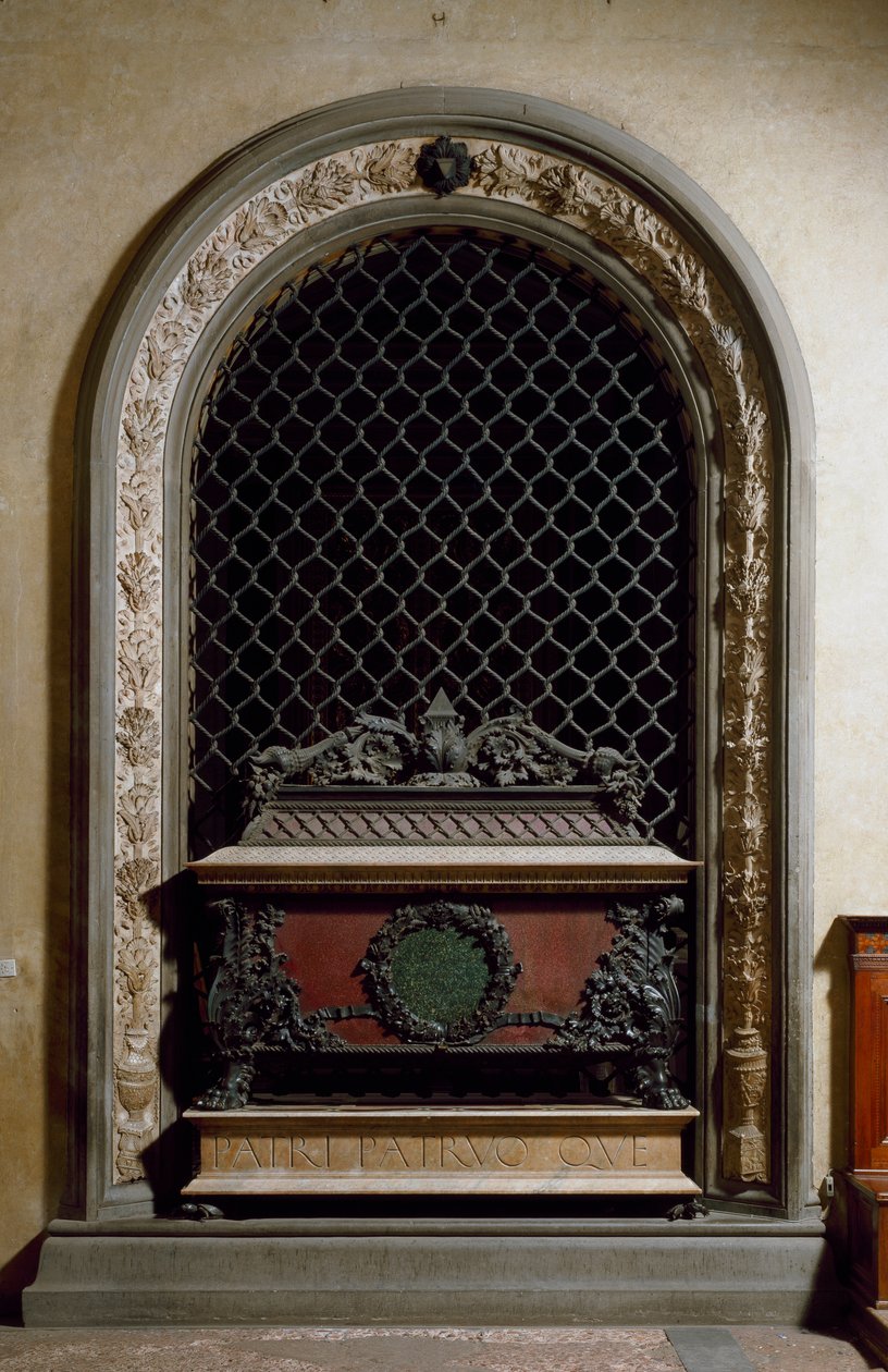 Begravelsesmonument af Piero og Giovanni de Medici, søn af Cosimo de Medici den ældre af Andrea del Verrocchio