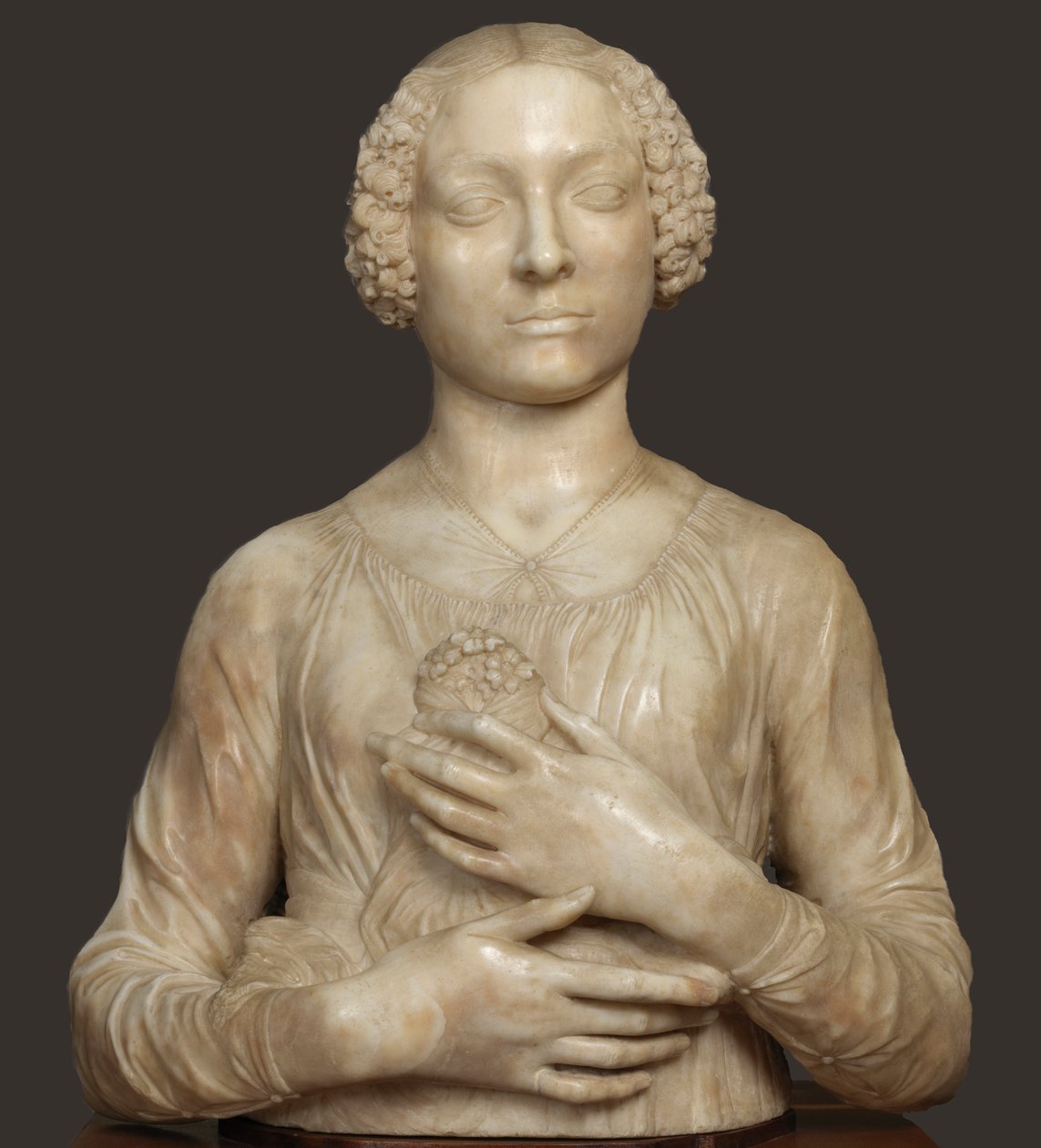 Dame med en buket, ca 1475. af Andrea del Verrocchio