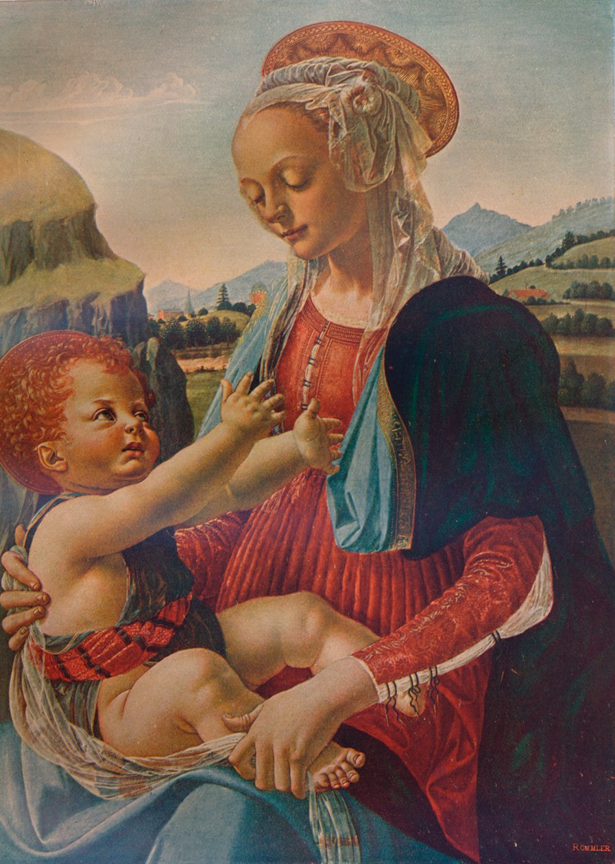 Jomfru og barn, c1470, 1911 af Andrea del Verrocchio