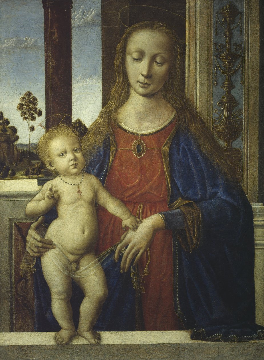 Jomfru og barn, ca. 1475-80 af Andrea del Verrocchio