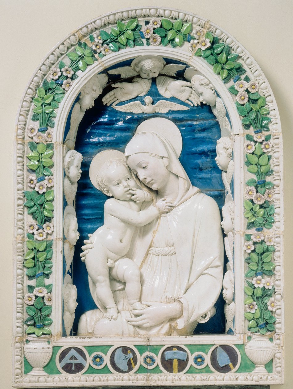 Arkitekternes Madonna: værk af Andrea della Robbia af Andrea Della Robbia