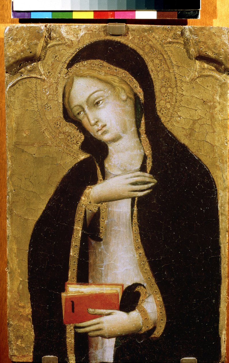 ""Bebudelsens jomfru"" (Virgin Annunciate) Tempera på træ af Andrea di Bartolo (1389-1428) omkring 1410 Pushkin Museum, Moskva af Andrea di Bartolo