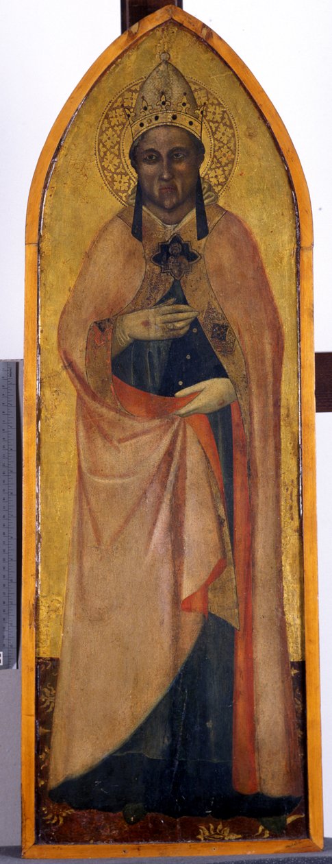 St. Gregory, ca. 1370 (tempera på poppeltræ) af Andrea di Bonaiuto fl.1343 77 Andrea di Bonaiuto fl.1343 77