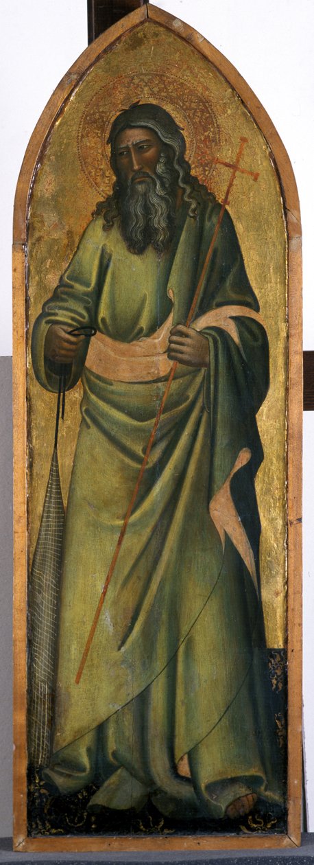 Apostlen Andreas, ca. 1370 (tempera på poppeltræ) af Andrea di Bonaiuto fl.1343 77 Andrea di Bonaiuto fl.1343 77