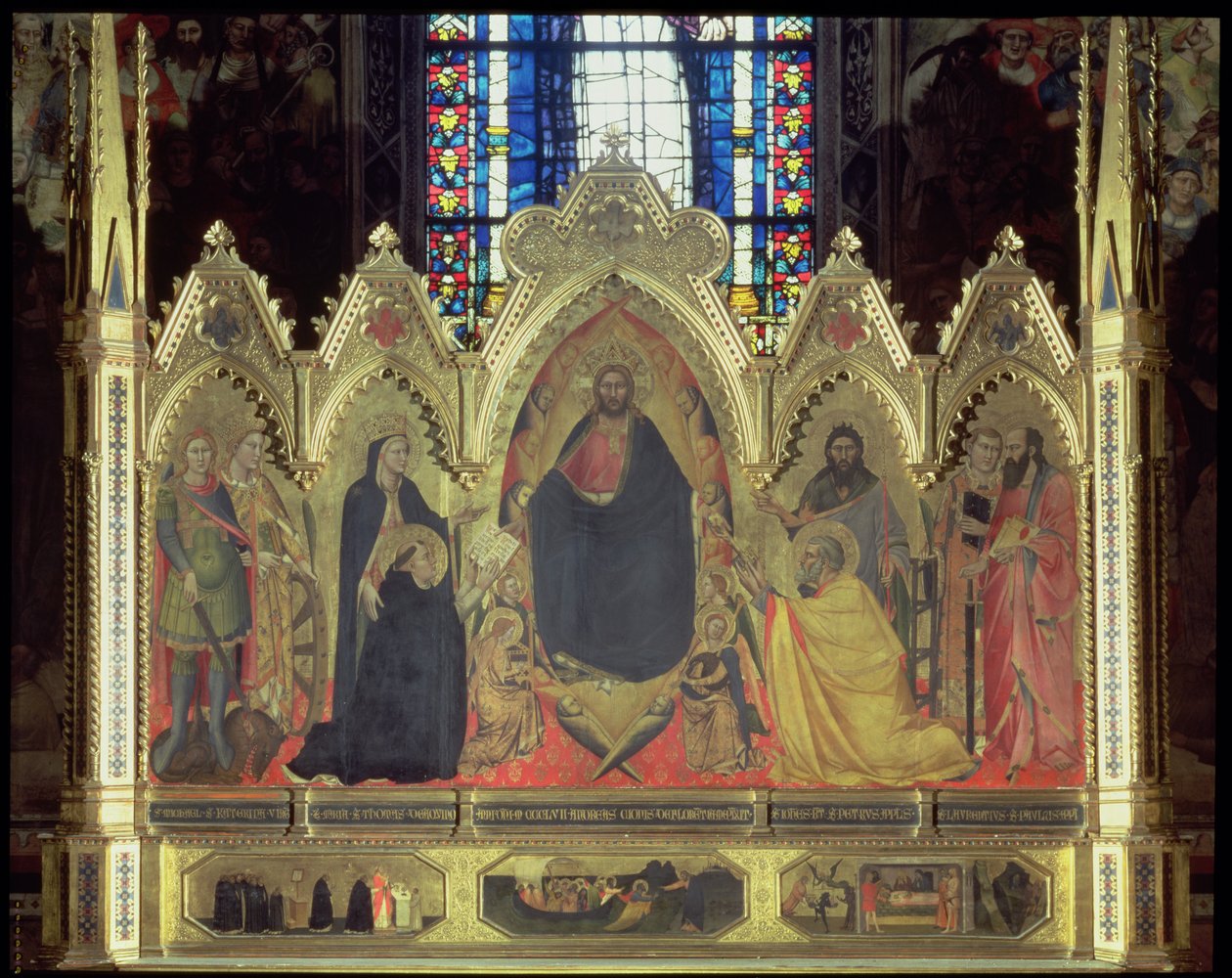 Strozzi-altertavlen, 1357 (panel) (se 75592-6 for detaljer) af Andrea di Cione Orcagna