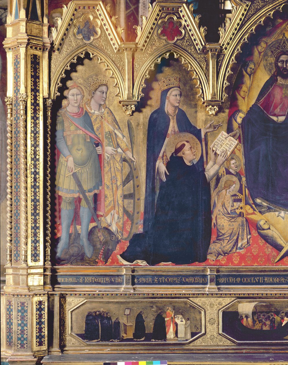 Strozzi-altertavlen, 1357 paneldetalje af 72246 af Andrea di Cione Orcagna