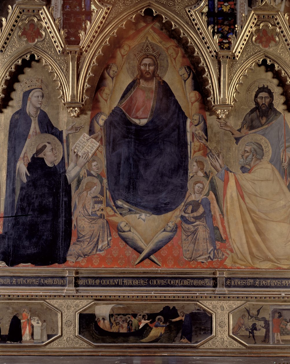 Strozzi-altertavlen, 1357 paneldetalje af 72246 af Andrea di Cione Orcagna