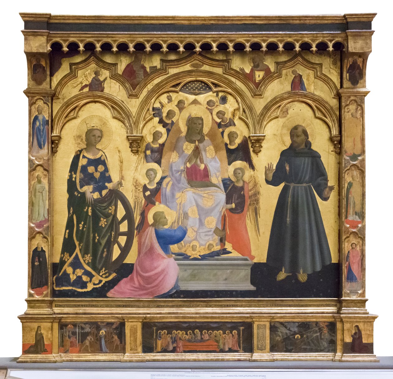 Madonna af Cintola med den hellige Catherine og Francis af Andrea di Giusto Manzini