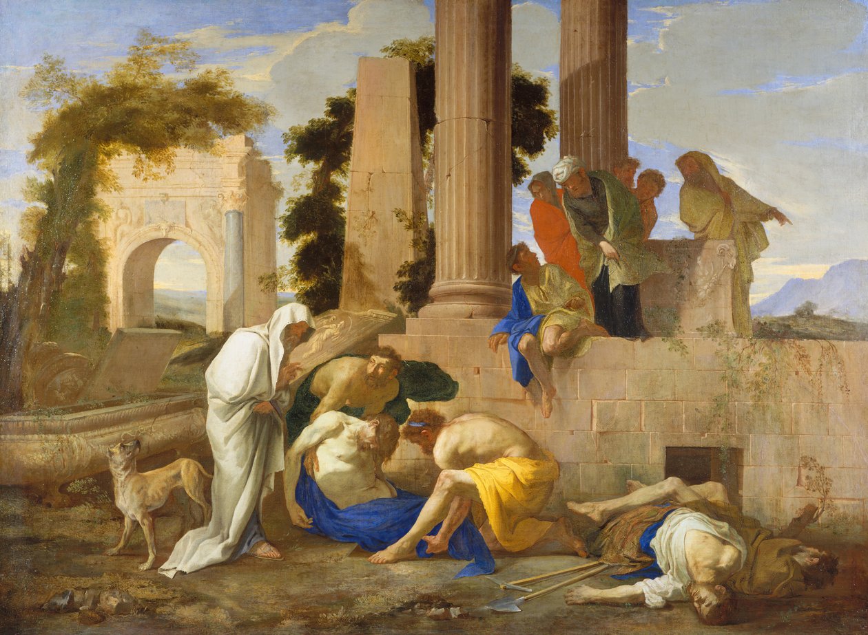 Tobit begraver de døde, 1640