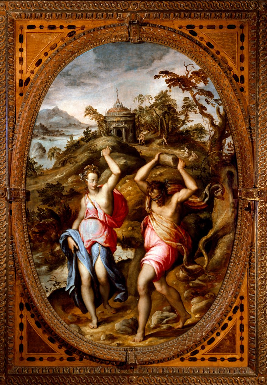 Deucalion og Pyrrha (maleri af Andrea di Mariotto del Minga