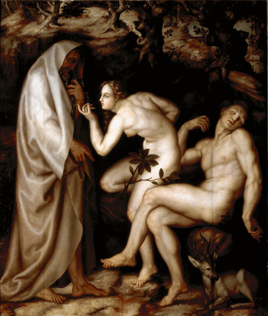 Evas skabelse (maleri af Andrea di Mariotto del Minga