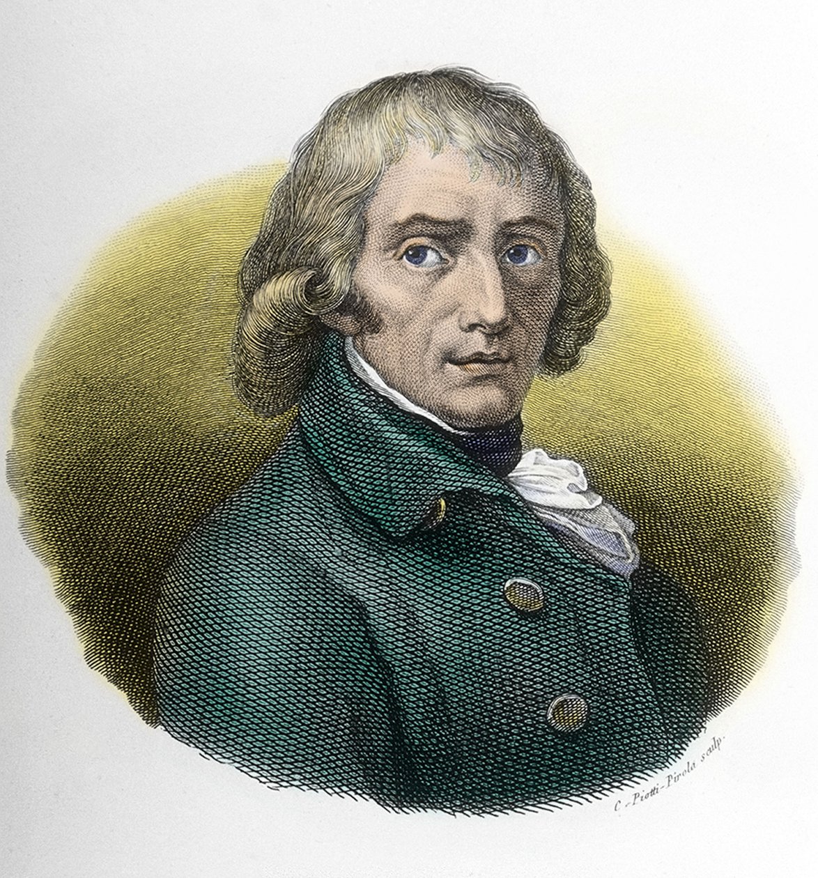 Portræt af Giuseppe Parini (1729-1799), gravering efter tegning af Andrea Appiani (1754-1817) af Andrea the Elder (after) Appiani