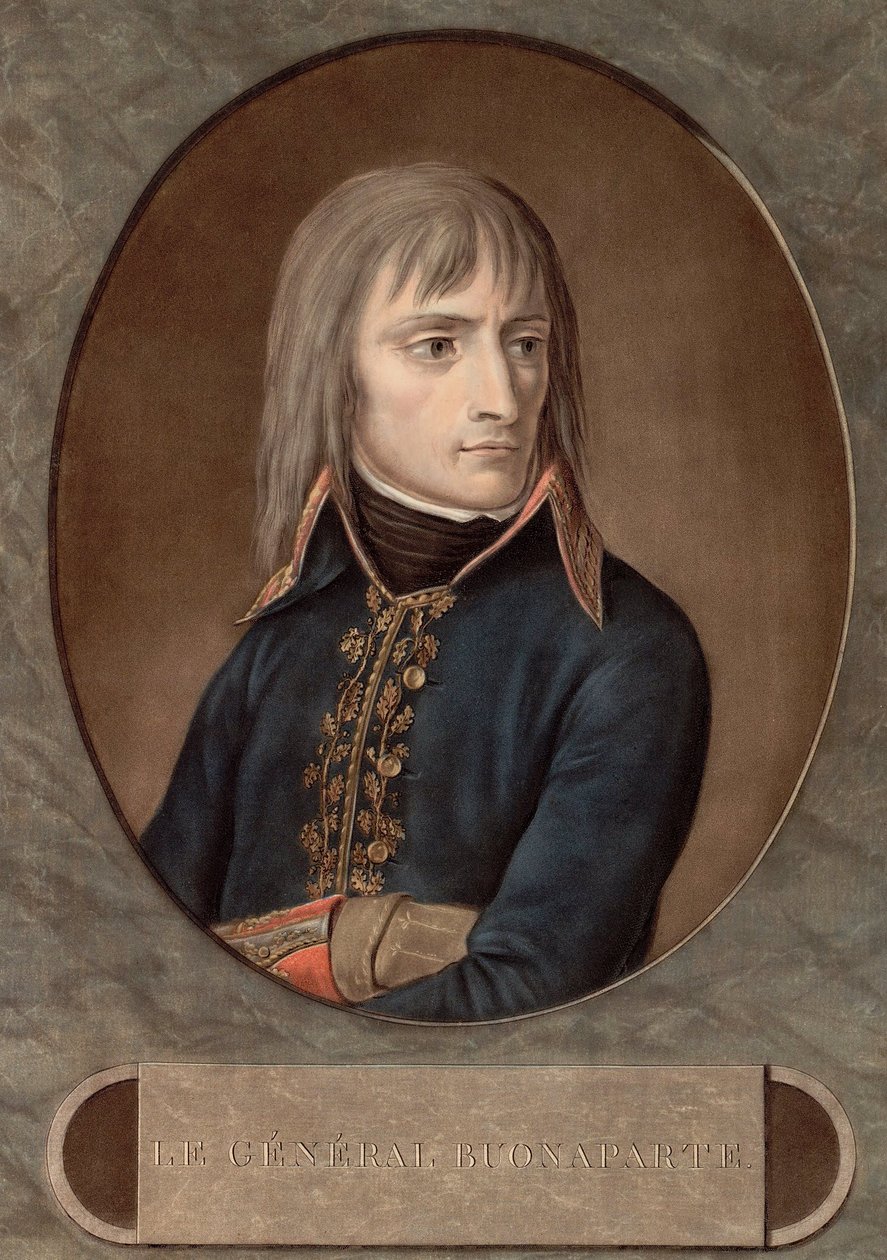 general Bonaparte i 1798 - gravering af Andrea Appiani (1754-1817) - af Andrea the Elder (after) Appiani