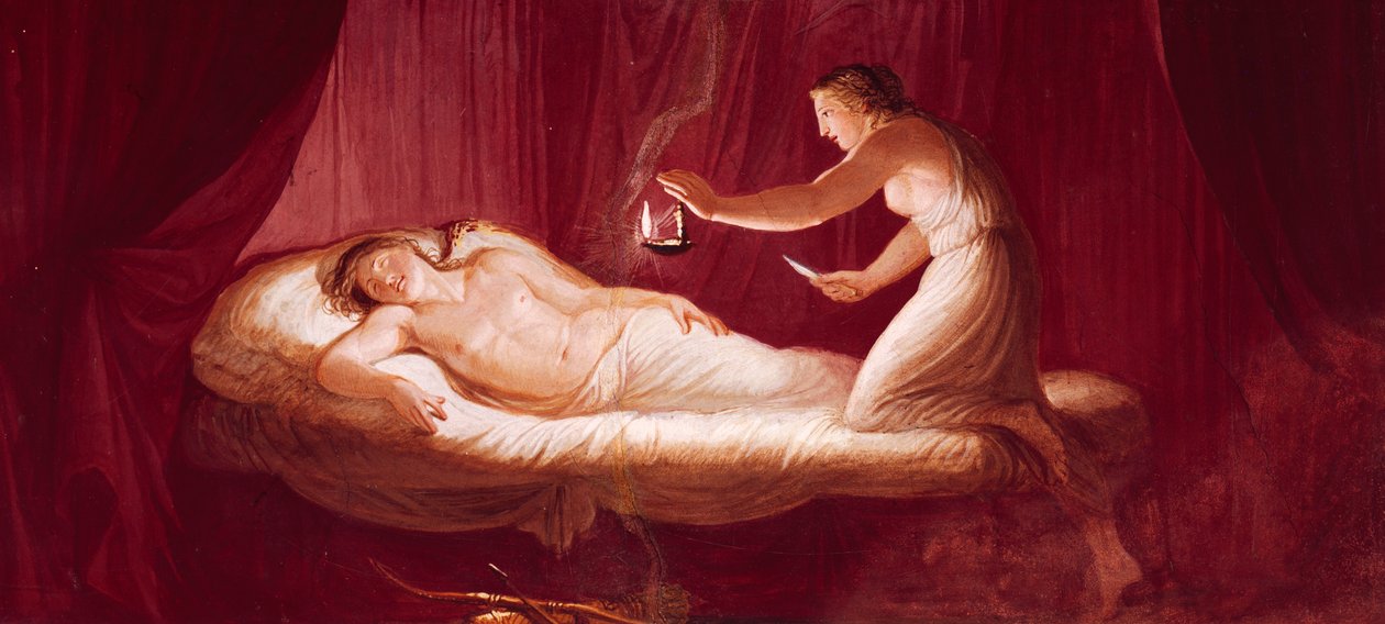 Love Injuring Psyche, af Andrea Appiani, fresco af Andrea the Elder Appiani