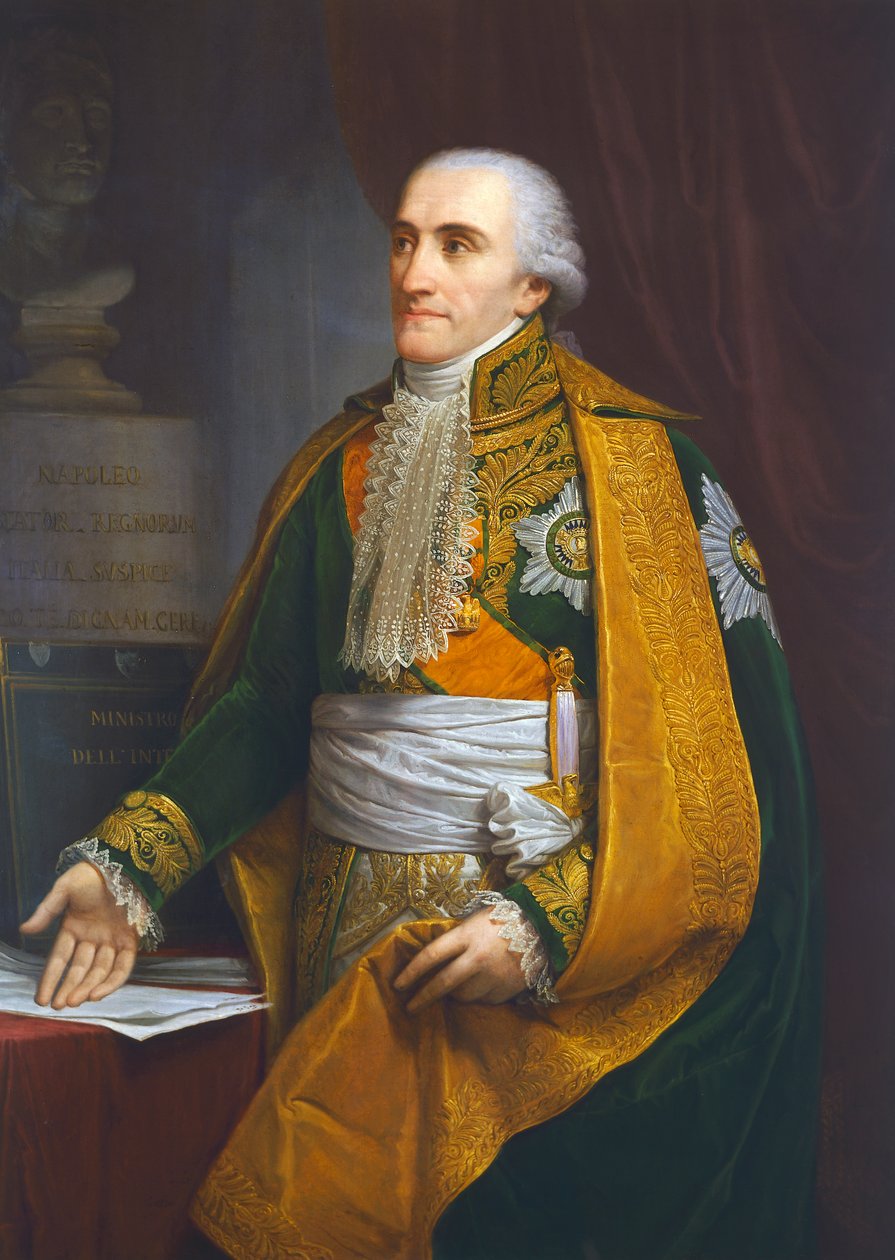 Portræt af Luigi Giuseppe Arborio di Gattinara (1754-1828), markis af Breme, indenrigsminister i Kongeriget Italien, Maleri af Andrea Appiani af Andrea the Elder Appiani