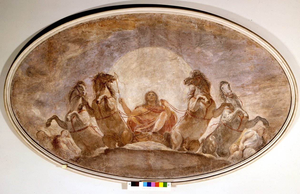 Apollons vogn. Andrea Appiani (1754-1817). Maleri. Pinacoteca de Brera. Milano af Andrea the Elder Appiani