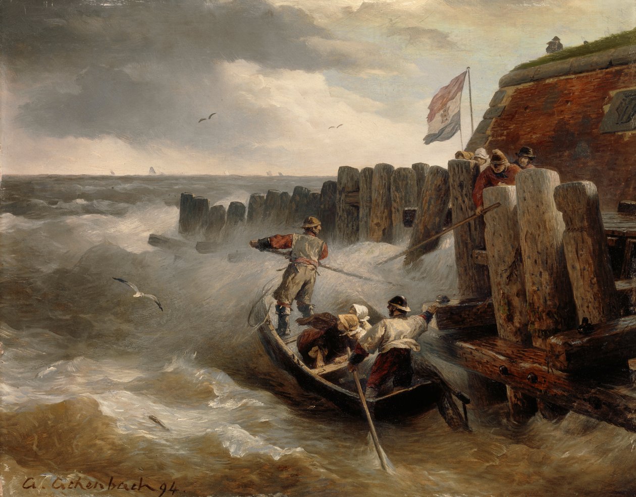 Sølandskab, 1894 af Andreas Achenbach