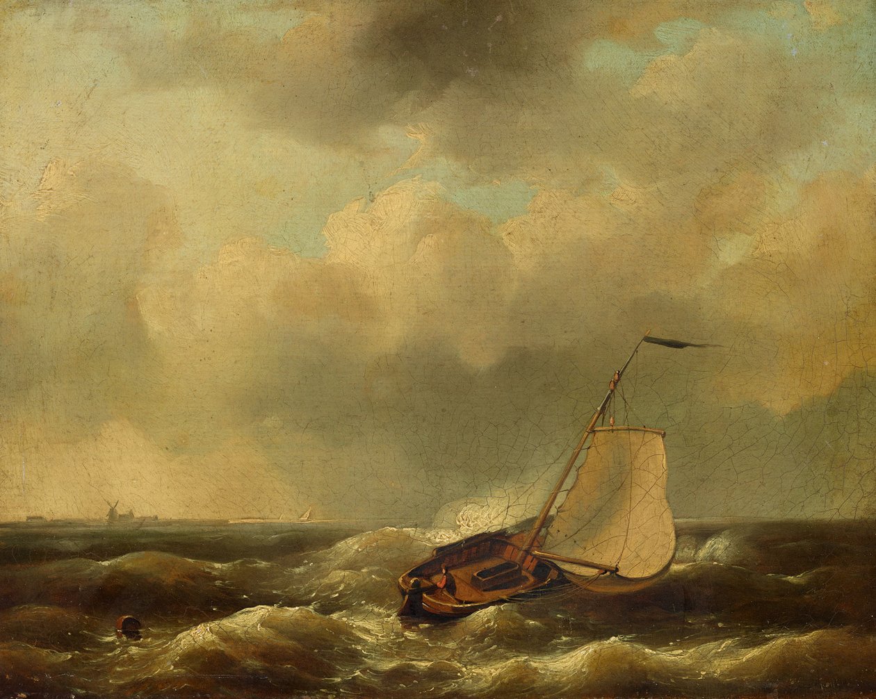 Havstykke af Andreas Achenbach