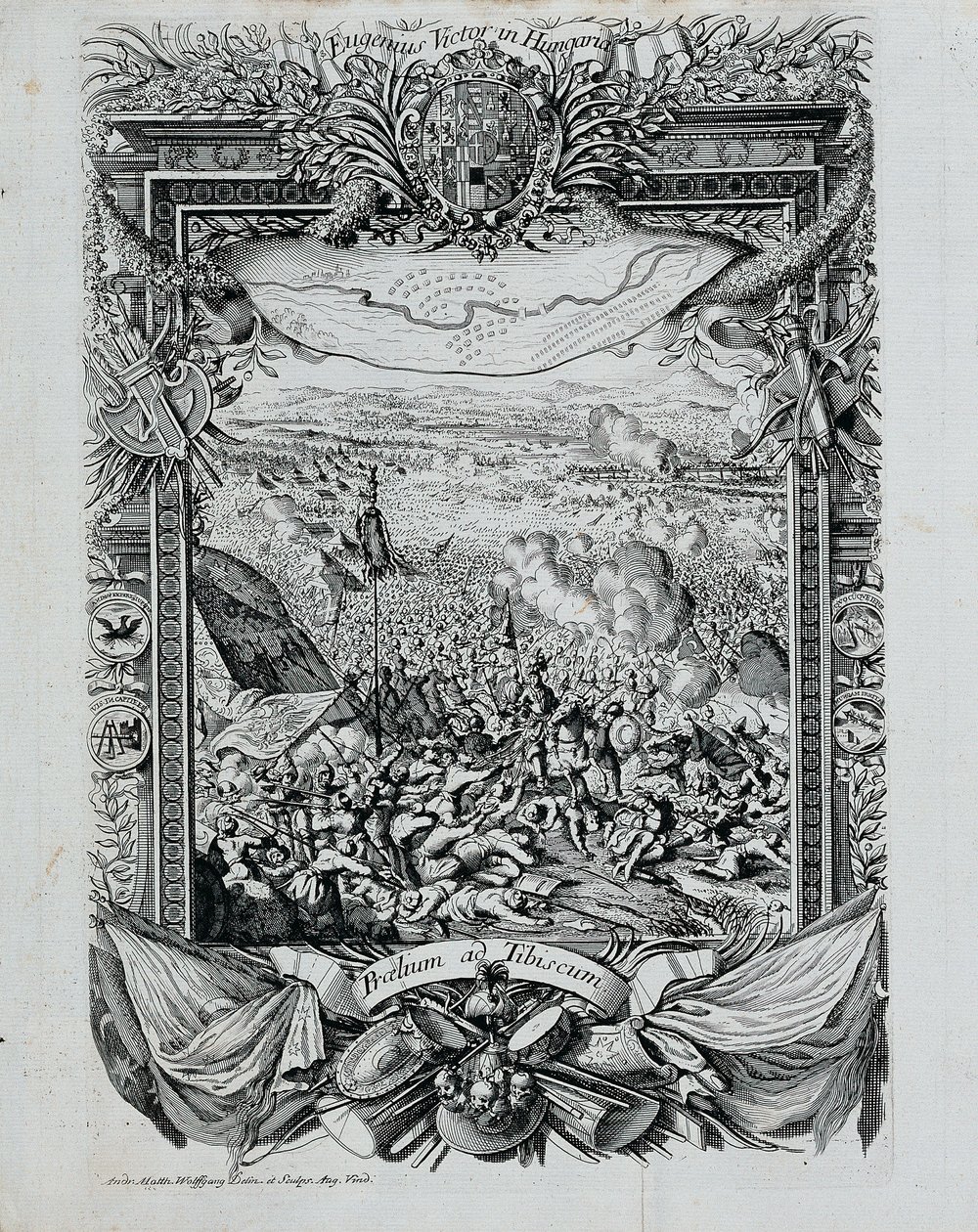 Prins Eugen af ​​Savoyens sejr i Ungarn af Andreas Matthias Wolffgang