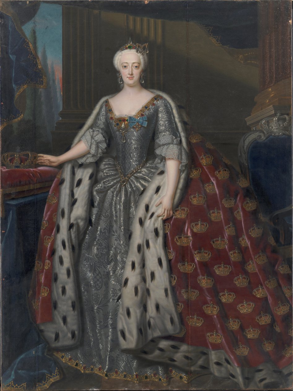 Sophie Magdalene af Brandenburg-Kulmbach 1700-1770, dronning af Danmark og Norge, 1739. af Andreas Møller
