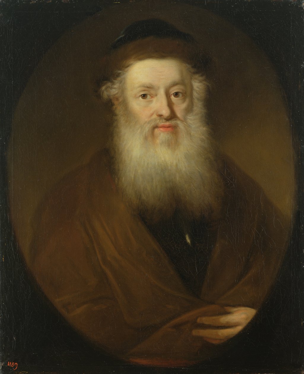 Portræt af en rabbiner, ca. 1709 af Andreas Scheits