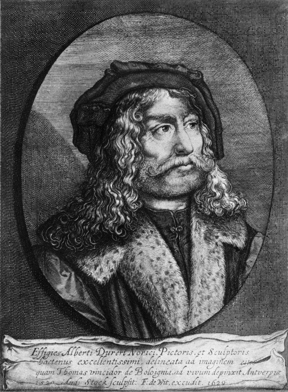 Portræt af Albrecht Durer, 1629, 1936 af Andreas Stock