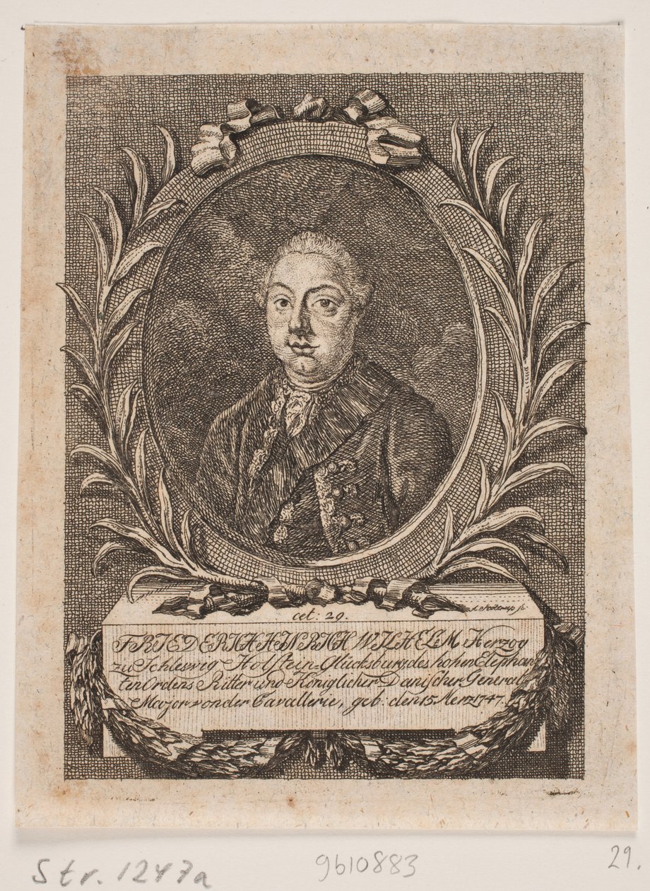 Hertug Frederik Henrik Vilhelm af Lyksburg af Andreas Støttrup
