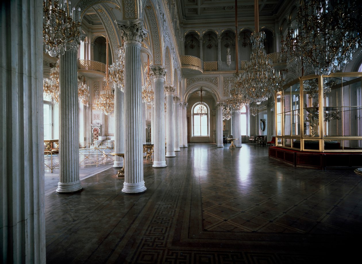 Den lille Eremitages pavillonsal, 1850-1858. af Andrei Ivanovich Stakenschneider