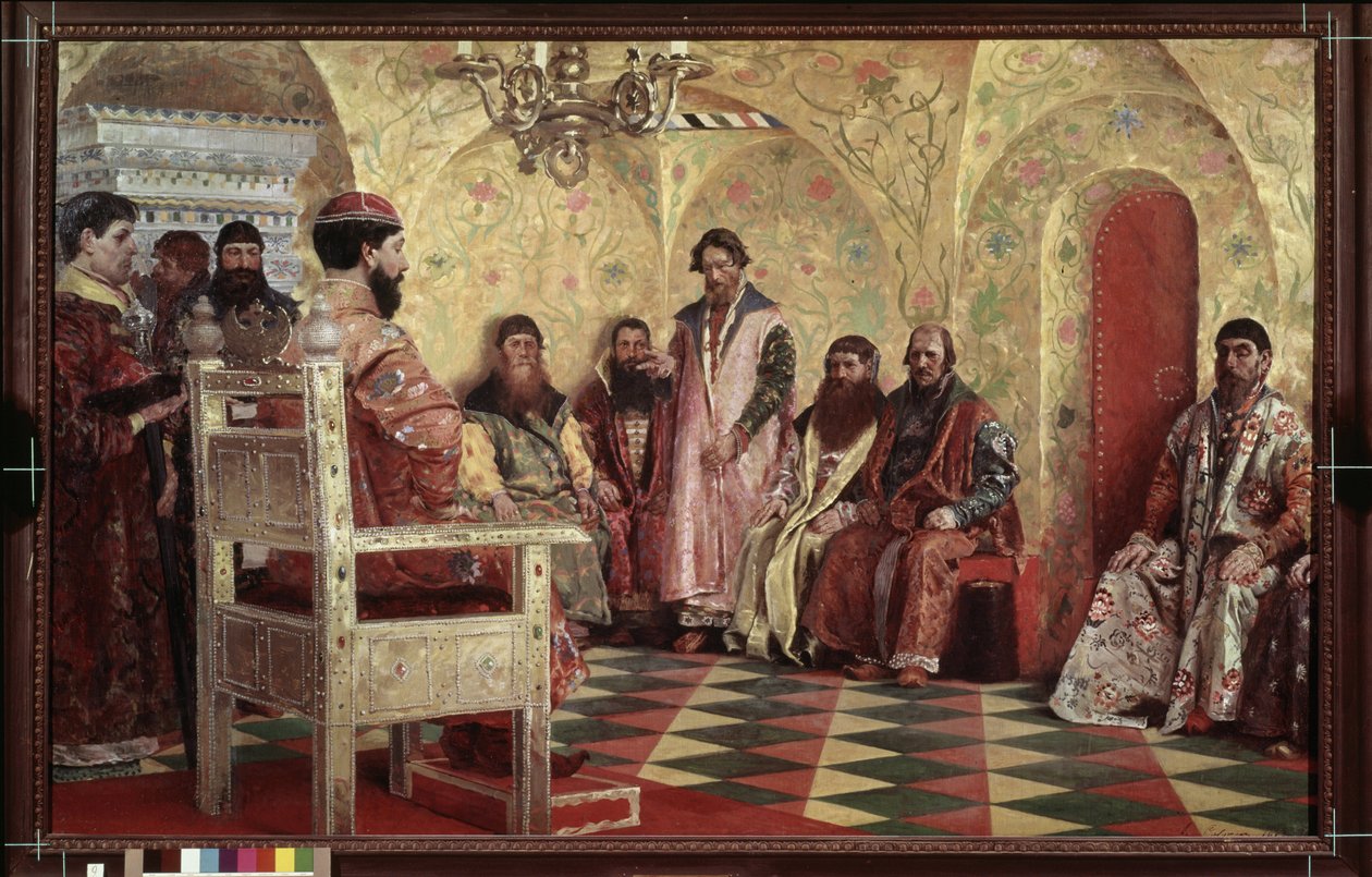 Le tsar Michel I Feodorovitch de Roussier (Mikhail Feodorovich Romanov af Andrei Petrovich Ryabushkin
