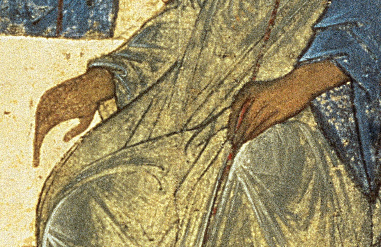 Detalje af den hellige treenighed af Andrei Rublev